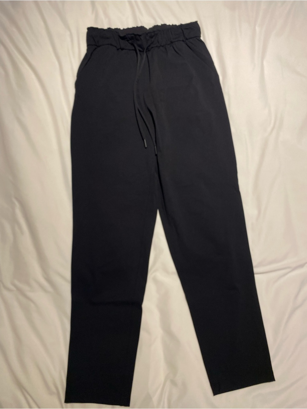 lululemon athletica Women's Black Straight Leg Drawstring Pants